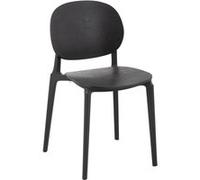 Chaise paris prix interieur non pliable H. 81 cm en plastique noir Noir G