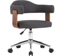 vidaXL Chaise pivotante de bureau - Gris