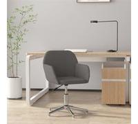 Chaise pivotante de bureau Gris clair Tissu Gris G