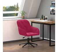 Chaise Pivotante de Bureau Gris Clair Velours Chaise d'Ordinateur Siège vidaXL
