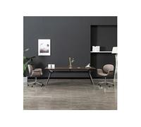 Chaise pivotante de bureau Taupe Tissu3054829