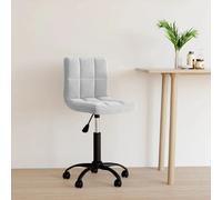 Chaise Pivotante de Bureau VidaXL - Gris Clair