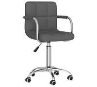 Chaise Pivotante de Salle à Manger Crème Tissu Dîner Cuisine Repas vidaXL