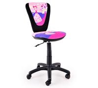 Chaise pivotante enfants filles bureau siège salle de jeux princesse motif rose