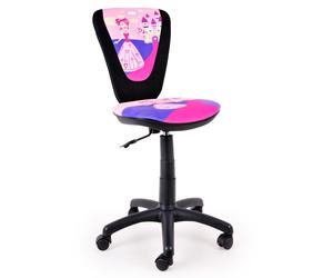 Chaise pivotante enfants filles bureau siège salle de jeux princesse motif rose