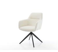 Chaise-pivotante Pejo-Flex bou lanc pied croisé large noir pivotement sur 360° fonction bascule ressorts ensachés