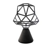 Chaise pivotante socle en cément Chair One noir titanium and polyester fluorinated lacquered