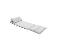 Chaise pliable de sol Gris clair Microfibre