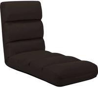 Chaise pliable de sol Marron Similicuir