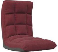 Chaise pliable de sol Rouge bordeaux Tissu