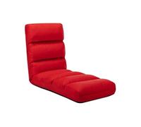 vidaXL Chaise de sol Pliable Rouge Similicuir