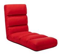 vidaXL Chaise de sol Pliable Rouge Similicuir