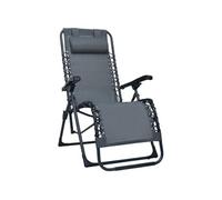 Chaise pliable de terrasse Gris Textilène