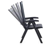 Chaise pliante Chaise de camping Garten Lehner Réglable Outdoor Balcon Pêcheur Métal
