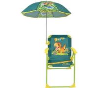 Chaise Pliante de Camping Enfant Jurassic World, Parasol Ø 65 cm, H 38.5 cm, Fun House