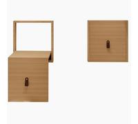 Chaise pliante en bois massif, tabouret à langer invisible à fixation murale, banc d'entrée mince et caché pour couloir, capacité de charge 150 kg