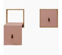 Chaise pliante en bois massif, tabouret à langer invisible à fixation murale, banc d'entrée mince et caché pour couloir, capacité de charge 150 kg