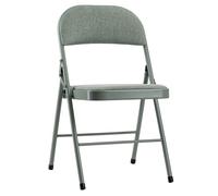 Chaise pliante en métal avec revêtement vert