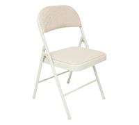 Chaise pliante en tissu chiné FLEXY - Beige