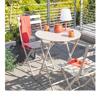 Chaise de jardin pliante GREENSBORO Argile Acier traité époxy, Traitement antirouille renforcé Hespéride
