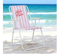 Chaise Pliante - HOME DECO FACTORY - Dolce Vita - Extérieur - Rose