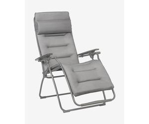Chaise pliante Lafuma Mobilier Futura Be Comfort gris clair