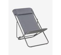 Chaise pliante Lafuma Mobilier Maxi Transat Plus BeComfort gris