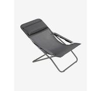 Chaise pliante Lafuma Mobilier Transabed Batyline Duo gris graphite