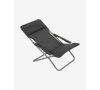 Chaise pliante Lafuma Mobilier Transabed Be Comfort gris foncé