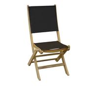 Chaise de jardin pliante Teck et toile - Newton