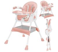 Chaise pliante pour enfant 3-en-1 avec ceinture de sécurité