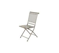 Chaise Métallique/mosaïque Couleur: Marron 45x38x90cm Modèle Bistro Pour Extérieur