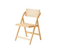 Chaise Pliante Tressée Siège De Salle À Manger Pliant for Petit Espace | Chaise tissée en rotin à cadre en bois, sièges robustes for la maison(WoodYaqiA)