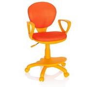 Chaise pour enfant / Siège de bureau pour enfant KID COLOUR Tissu Rose hjh OFFICE Orange G