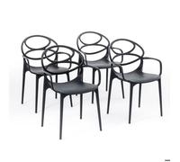 Chaise - RATTATAN - Charlotte - Polypropylène renforcé - Empilable - Usage intérieur et extérieur