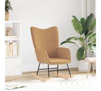 Chaise relaxante vidaXL en tissu beige semblable à de la laine frisée