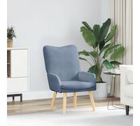 Chaise Relaxante vidaXL en Tissu Cordon Bleu