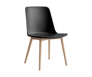 Chaise Rely HW71 piètement chêne WxHxD 48.5x81x53,5cm/with plastic glides