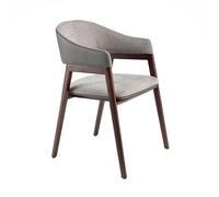 Chaise Rembourrée Design Tania - Gris - AC ANGEL CERDÁ - Bois - Simili - Contemporain - Design