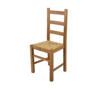 Chaise Rustica - Tommychairs - Cuisine, Bar et Salle à Manger - Bois de hêtre - Assise en paille