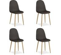 Chaise Salle Manger Lot De 4 - Anthracite