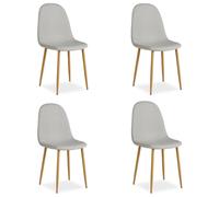 Chaise salle à manger lot de 4 - gris