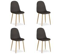 Chaise Salle Manger Lot De 4 - Anthracite