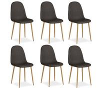 Chaise Salle Manger Lot De 6 - Anthracite