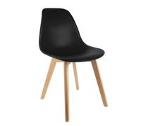 Chaise scandinave à coque noire