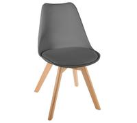 Chaise scandinave baya gris clair