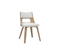 Chaise scandinave blanc et bois clair GARBO