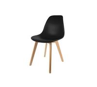 - Chaise scandinave Coque - H. 83 cm - Noir
