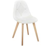 Chaise Scandinave Patchwork Blanc