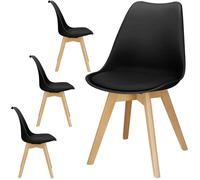 Chaise scandinave - SPRINGOS - Springos - Lot de 4 - Assise rembourrée - Charge 125 kg